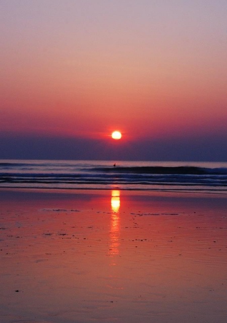 The sunset at Gwithian 2nd April 2013 #CornwallHour @ downthecove Down the Cove 